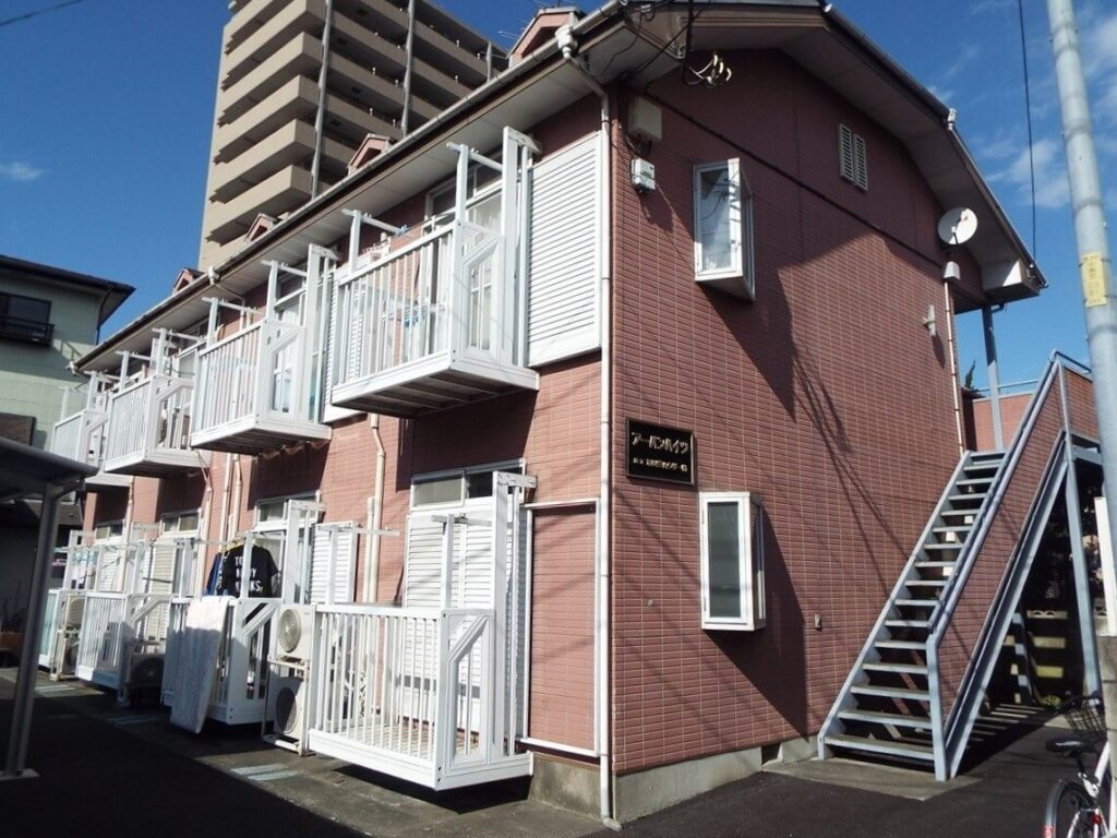 さいたま市のアパート、外壁の劣化状況（施工前）